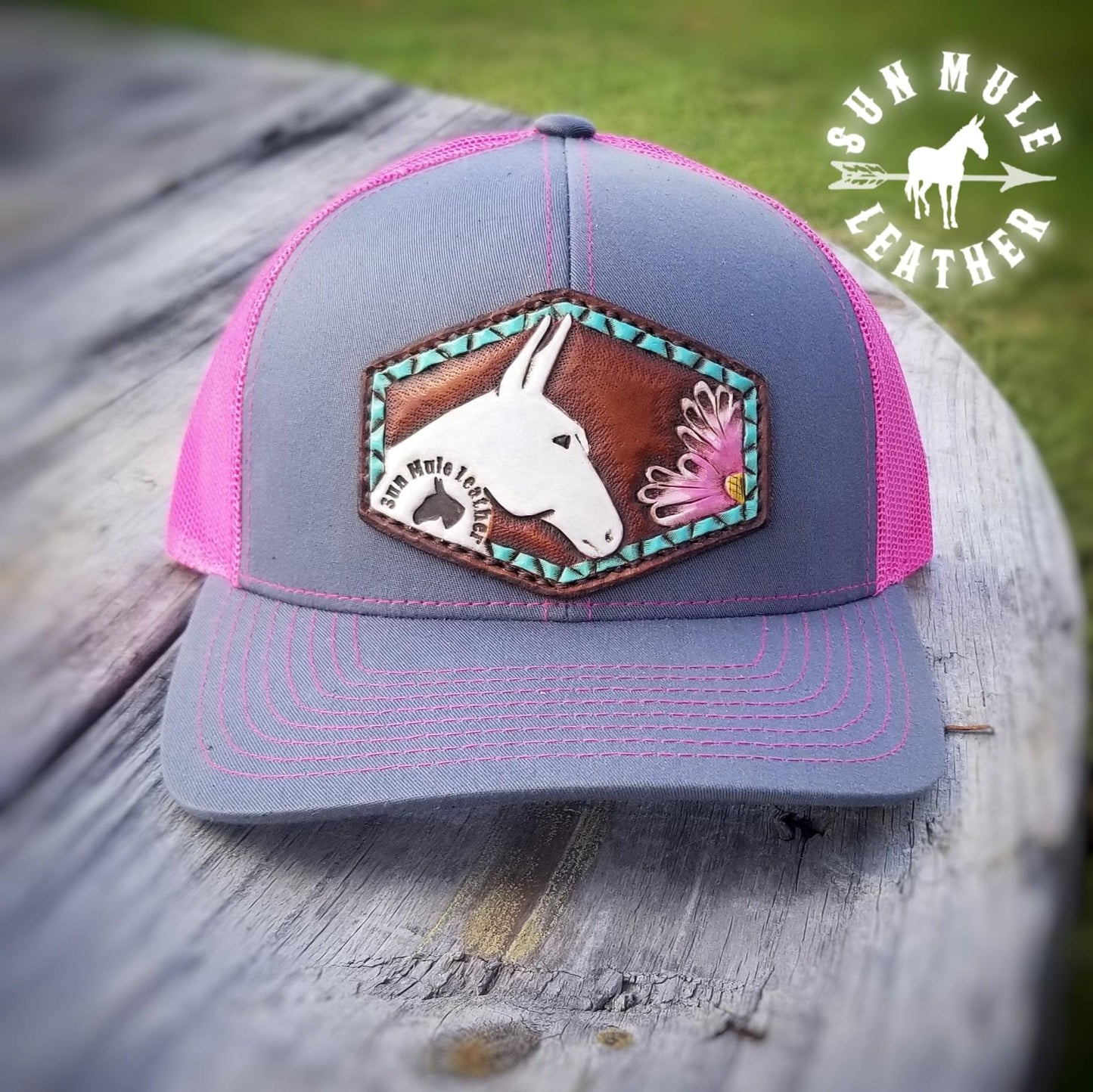 Mule Hat  -Pacific Headwear 104C Pink/Graphite
