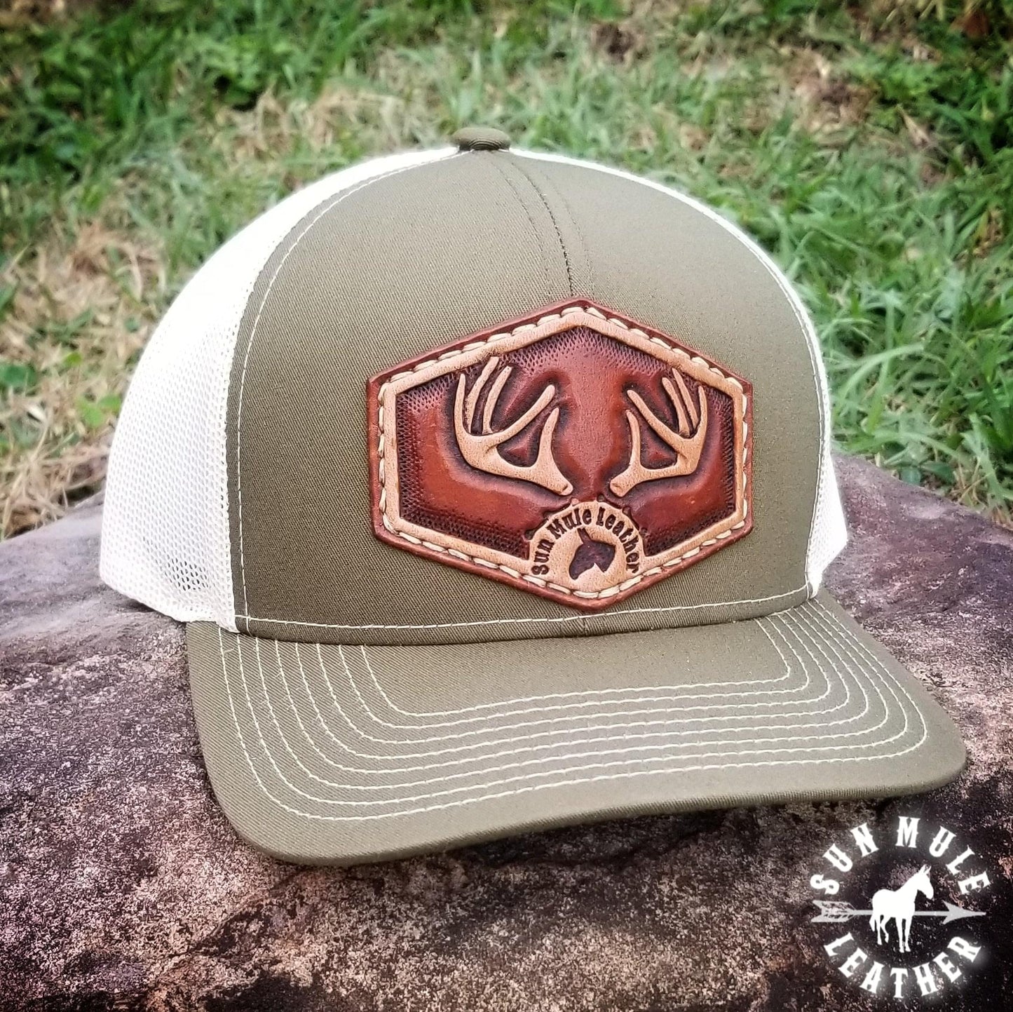 Buck Hunting Hat  -Pacific Headwear 104S Moss Green/Beige
