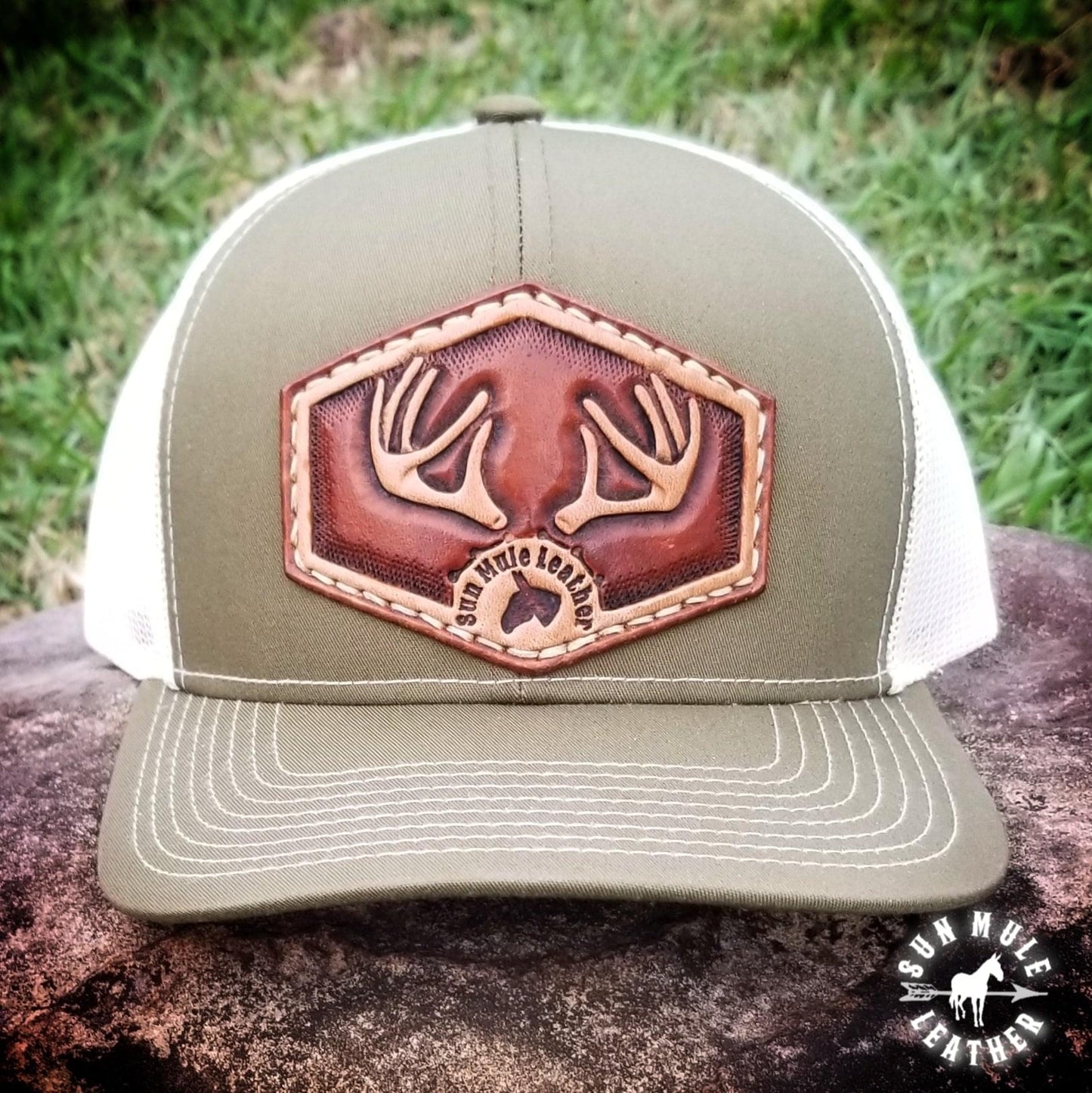 Buck Hunting Hat  -Pacific Headwear 104S Moss Green/Beige