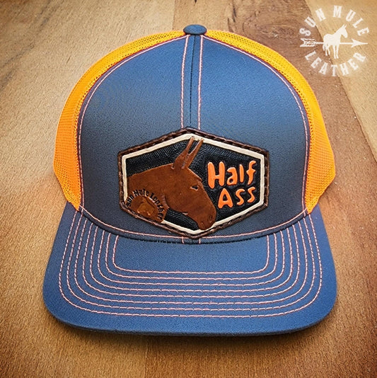 Half Ass Mule Hat  -Pacific Headwear 104C Neon Orange/Graphite
