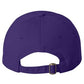 Stock photo of purple hat back view.